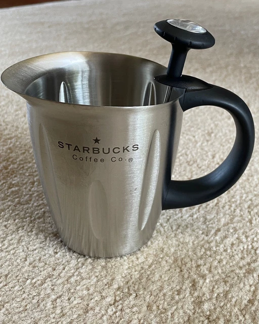 STARBUCKS BARISTA MILK Frothing Pitcher 16 Oz. Stainless Steel with Thermometer EUR 17,44