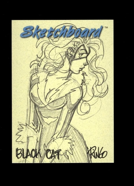 1998 SkyBox Sketchboard Black Panther W