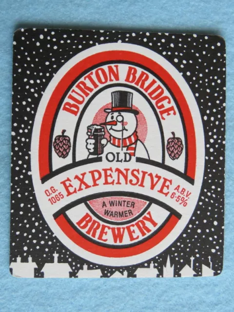 Beer Coaster ~*~ BURTON BRIDGE Brewery Old Expensive ~ Burton-On-Trent, ENGLAND