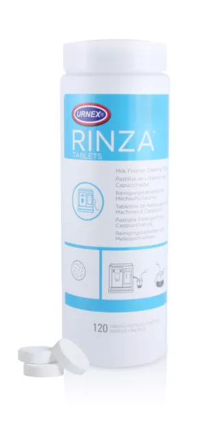 URNEX RINZA M61 MILK CLEANING TABLETS 4g  BEAN TO CUP & ESPRESSO COFFEE MACHINE