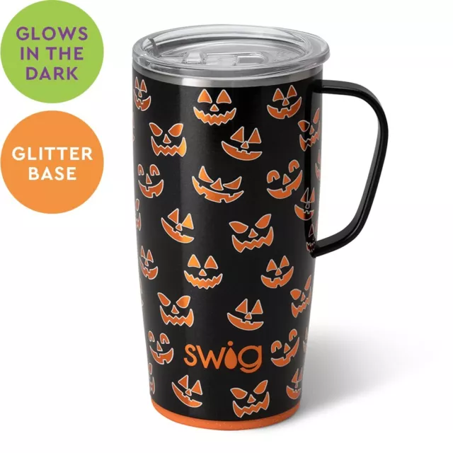 Swig Life Jeepers Creepers Travel Mug 22 Ounce- New Halloween 2023-Glows In Dark