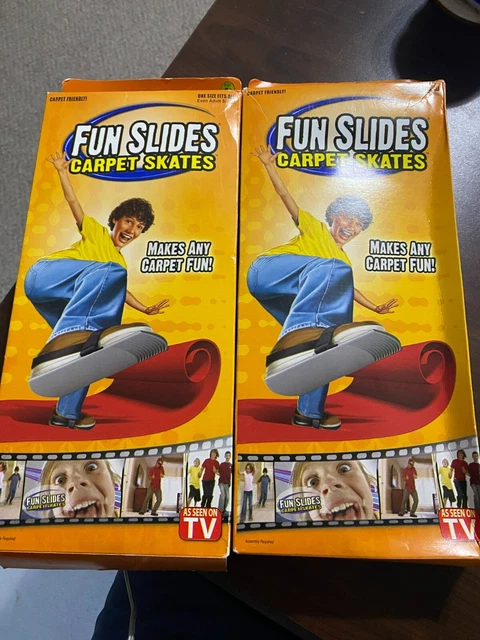 Fun Slides Carpet Skates AS SEEN ON TV LOT OF 2 PAIR