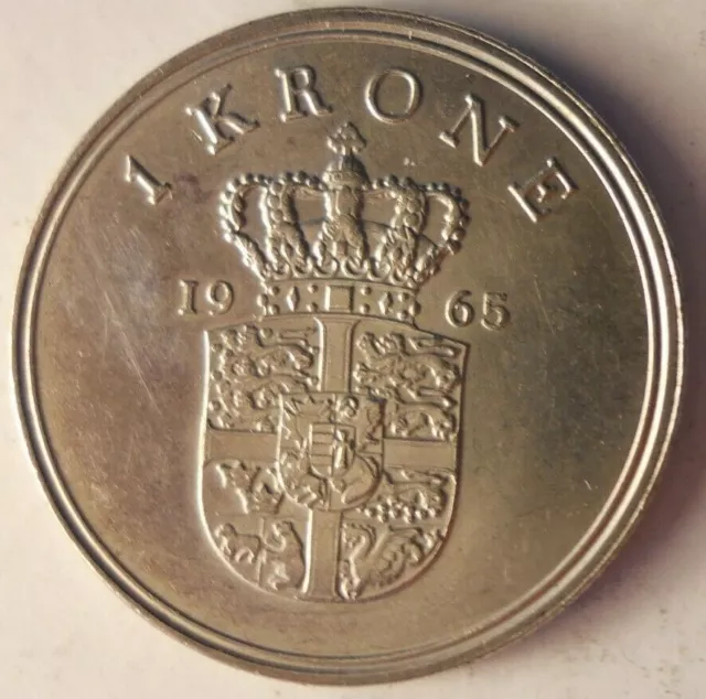 1965 DENMARK KRONE - Collectible Coin - FREE SHIP - BARGAIN BIN #80