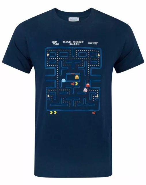 Pacman Blue Short Sleeved T-Shirt (Mens)