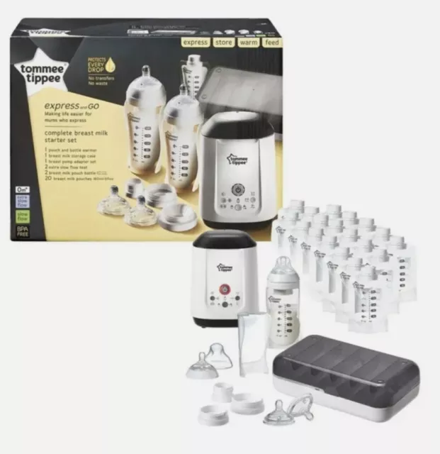 Tommee Tippee express and go complete breast milk starter kit. New, never used. 