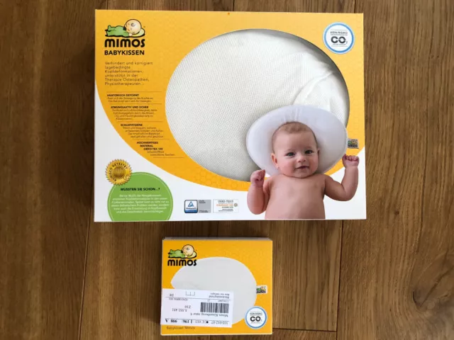 Mimos Babykissen Größe S inkl. Bezug, wie neu, Spezialkissen bis 10 Monate