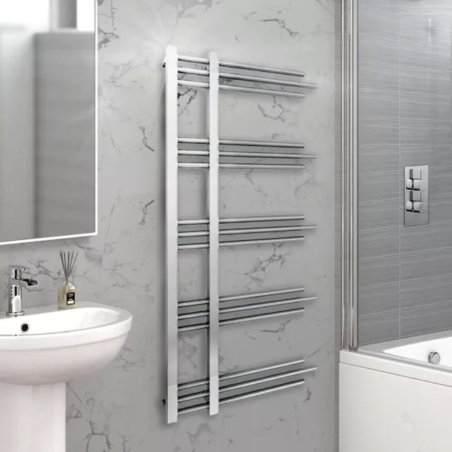 500mm Wide Designer Bathroom  Heated Towel  Rail Radiators All Modern Stylish UK