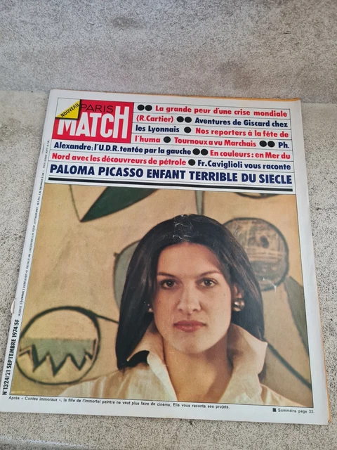 Paris Match N°1322 – 7 Septembre 1974 – Giscard, Divorce, Avortement, Archives