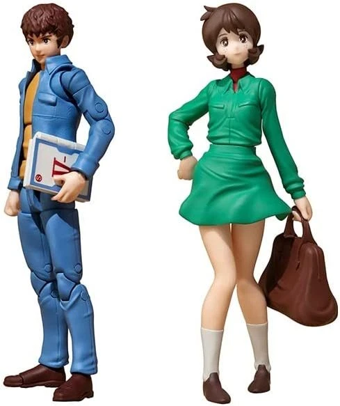 G.M.G Mobile Suit Gundam U.N.T. 07 Amuro Ray & Fraw Bow 100mm PVC action ...