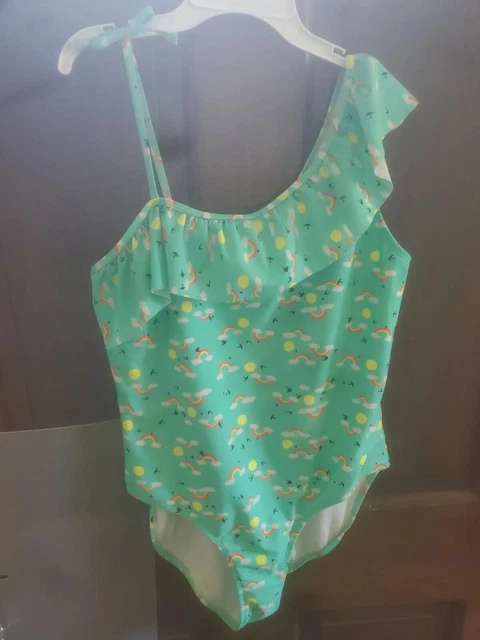 Cat and Jack Rainbow Bathing Suit Girls XXL plus