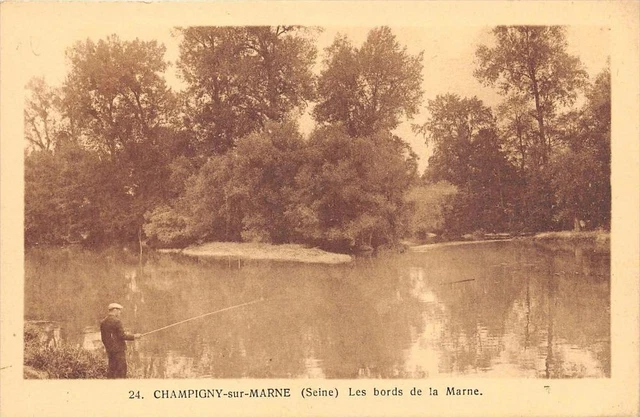 Cpa 94 Champigny Sur Marne Le Bord De La Marne