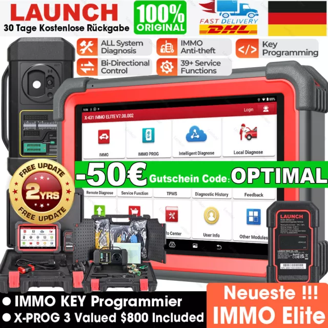 2024 Launch X431 IMMO Elite X-PROG 3 PRO Profi OBD2 Diagnosegerät Key Programmer