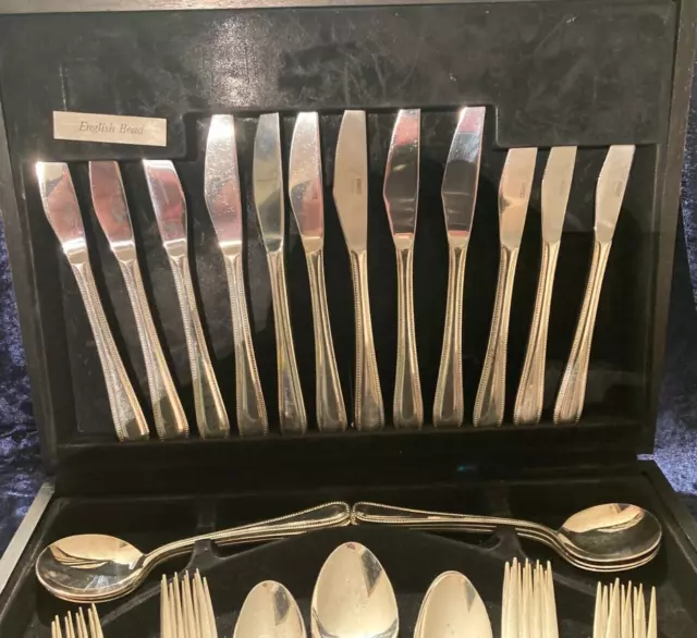 Viners Silver Plate Cutlery Set - Serves 6 - EPNS on Stainless Steel 3