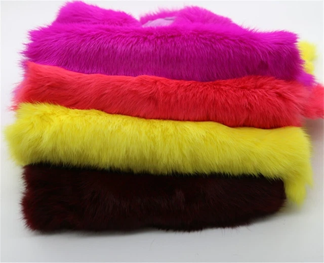 Dyed Rabbit Skin Pelt Real Leather Fur Hide 19 Colours Animal Training Garments Dyed Rabbit Skin Pelt Real Leather Fur Hide 19 Colours Animal Training Garments