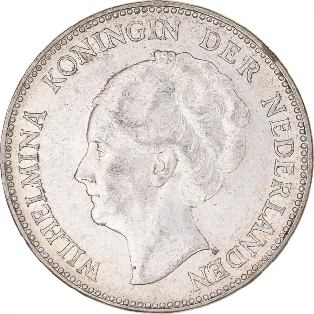 [#1060275] Monnaie, Pays-Bas, Wilhelmina I, Gulden, 1938, Utrecht, TTB+, Argent,
