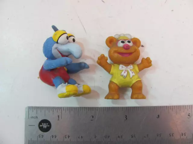 Vintage 1986 Muppet Babies GONZO & FOZZIE Jim Henson's PVC Figure McDonald's