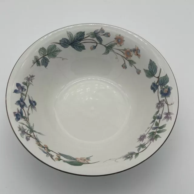 WOODHILL by CITATION-9 1/2" ROUND VEGETABLE SERVING BOWL-FLORAL RIM