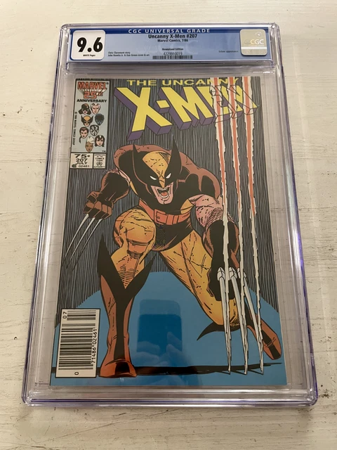 Cgc Uncanny X-Men #207 1986 Marvel 9.6 Newsstand John Romita Jr. Wolverine Cover