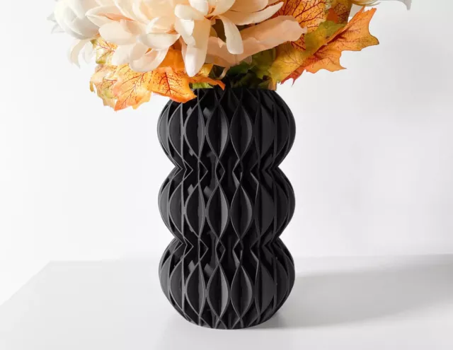 Vase | Dekovase groß | Tischvase für Pampasgras, Trockenblumen | 3D-Druck 21