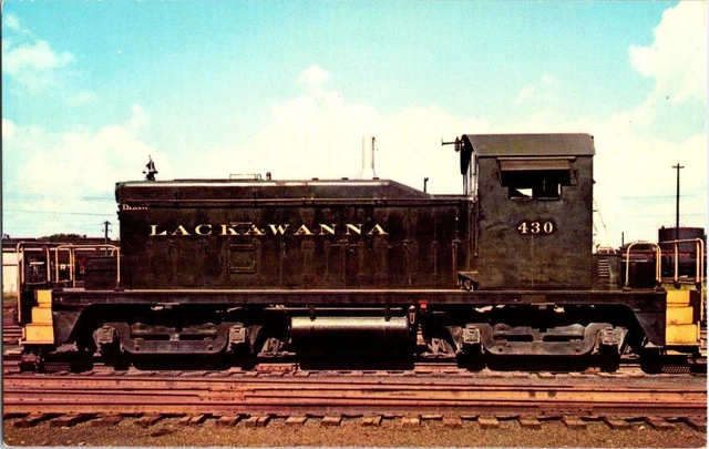 Vintage Train Postcard Lackawanna 430 Electro-Motive Model SWI 600 HP Switcher