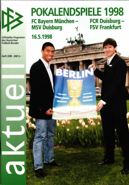 DFB-Pokalfinale 16.05.1998 FC Bayern München - MSV Duisburg in Berlin