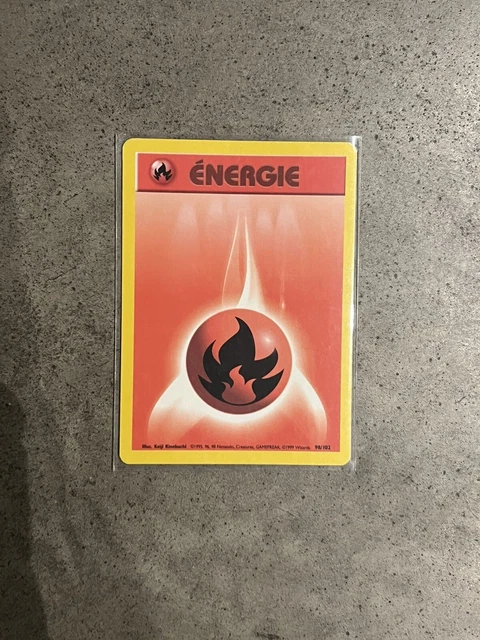 thumbnail image 2 of Pokemon Water Energy Card 102/102 - Wizards Base Set 1st Edition (French), Used 2 of 12