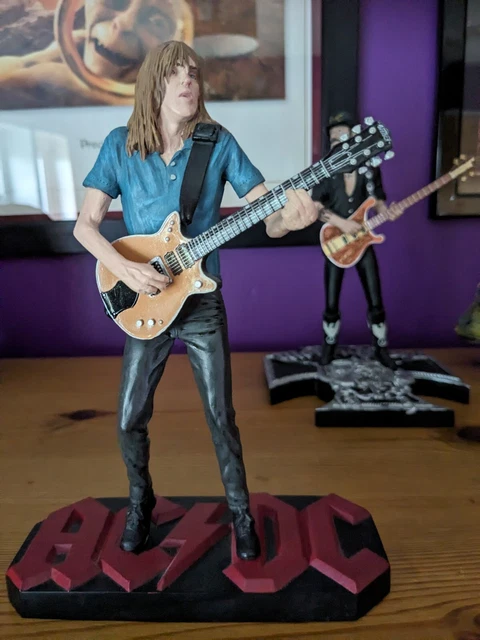 MALCOLM YOUNG AC/DC Rock Iconz Knucklebonz Original Statue £300.00 ...