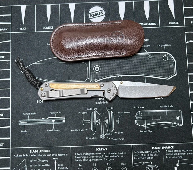 Chris Reeve Knives Small Sebenza 31 Inlay Tanto/ Box Elder CPM MagnaCut Titanium