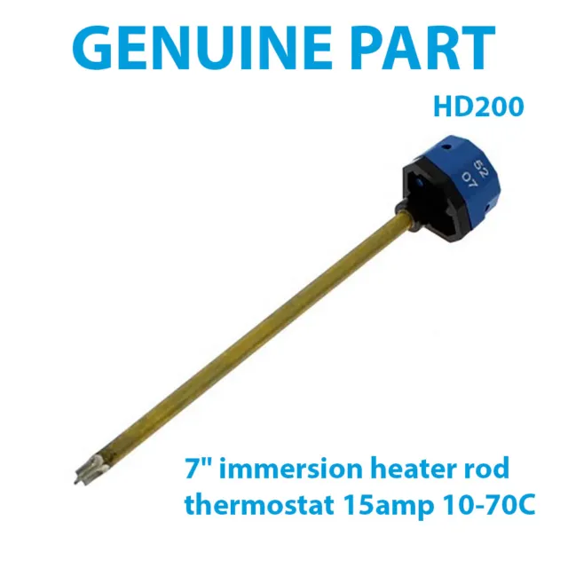 Backer BT7 Rod Thermostat for Immersion Heaters - 7 Inch