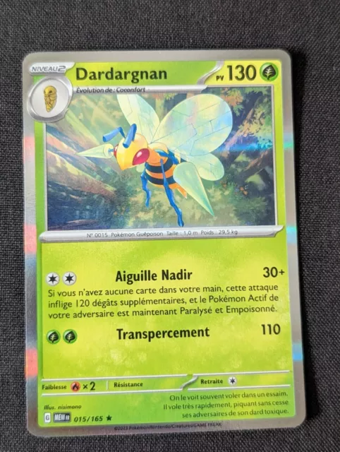 Pokemon Dardargnan 015/165 HOLO Card - EV3.5 MEW 151 FR