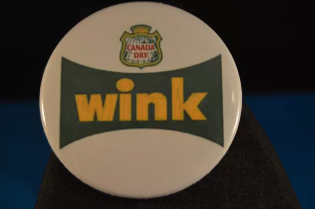 WINK logo Lot of 12 BUTTONS Discontinued DEAD SODA pinback pin badge NEW! 2 1/4" 2