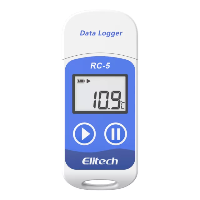 Elitech RC-5 USB Reusable Temperature Data logger Temp Recorder with PDF Report