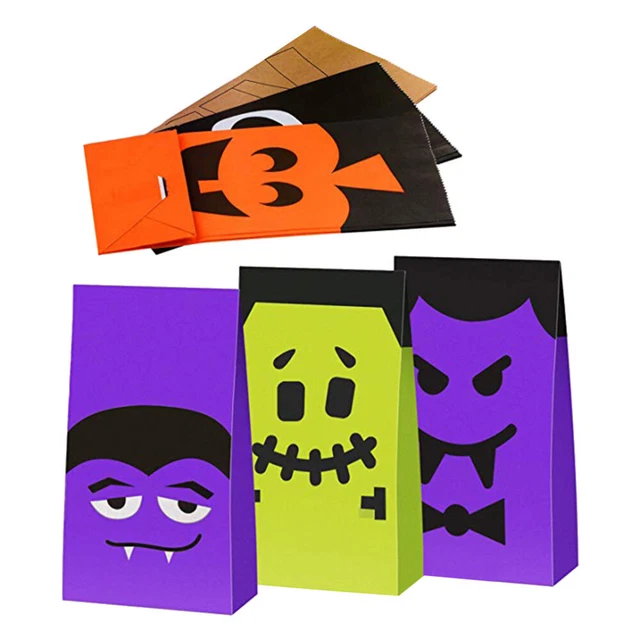 Bolsos de dulces para niños de Halloween bolsos de mano bolsa para bocadillos 24 piezas