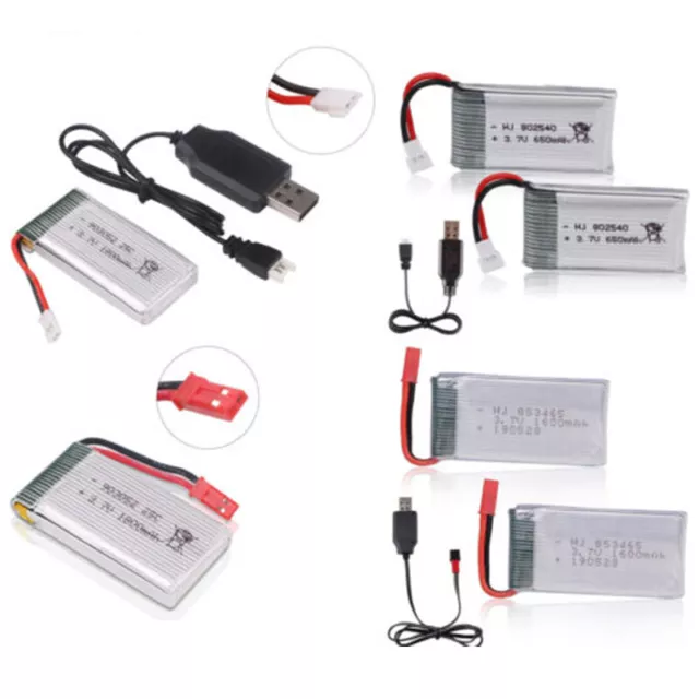 3.7V Lipo Battery 25C JST/ XH2.54 Plug with USB Charger for RC Quadcopter Drone