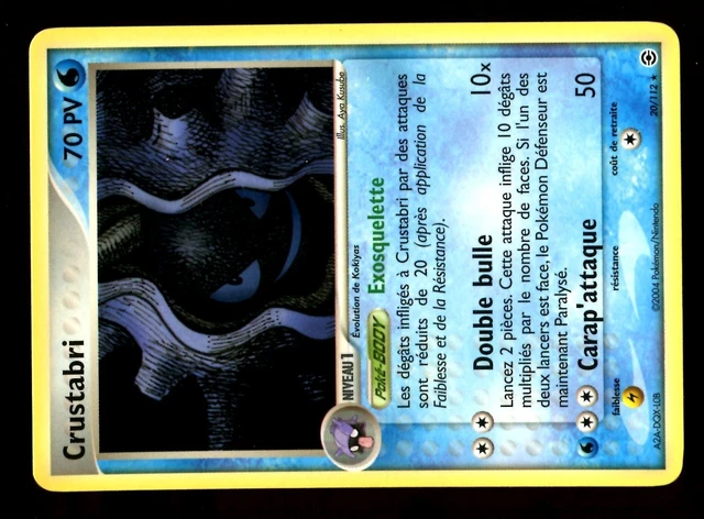 Pokemon Rf & Vf Rare N°  20/112 Crustabri