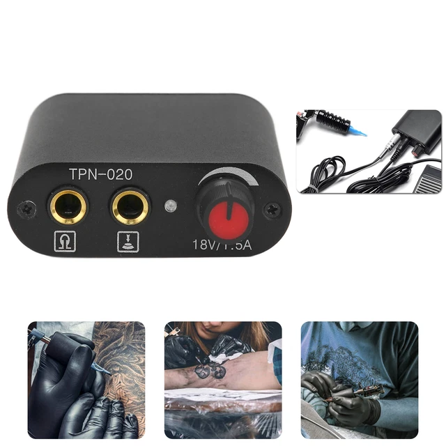 (Prise Européenne)Kit De Machine à Tatouer à Bobines Fournitures De Tatouage