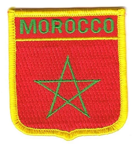 Wappen Aufnäher Marokko Patch Flagge Fahne