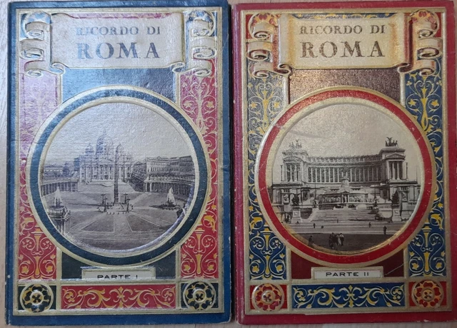 Ricordo di Roma 20 Vedute Artistiche -32 Acquarelli-40 photos et 80