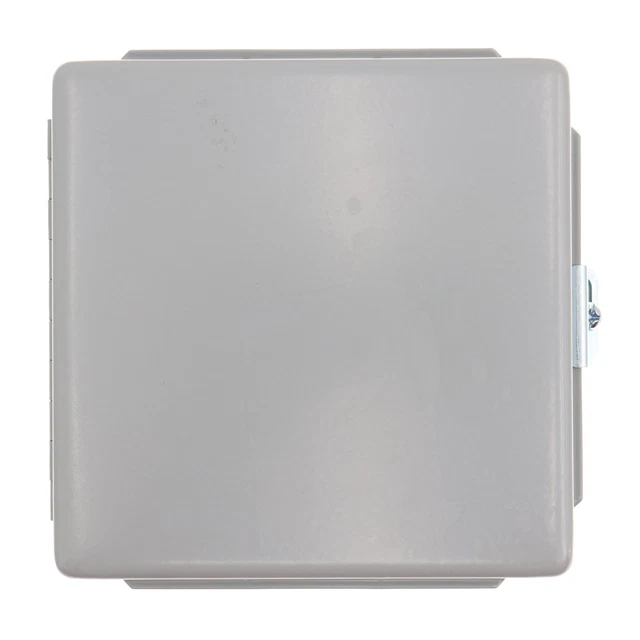 Hoffman A606Ch J Box, Nema 12, Hinged Cover, Steel, 6.00" X 6.00" X 4.00", Gray