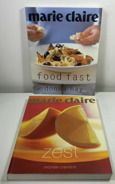 2 Lot Marie Claire - Zest by Michele Cranston & Food Fast by Donna Hay