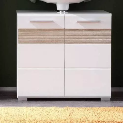 trendteam smart living baño lavabo armario medio, 60 x 56 x 34 cm
