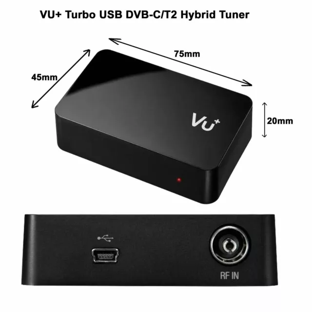 VU+ Turbo USB DVB-C/T2 Hybrid Tuner