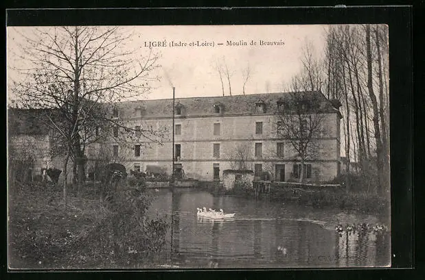 CPA Ligré, Moulin de Beauvais
