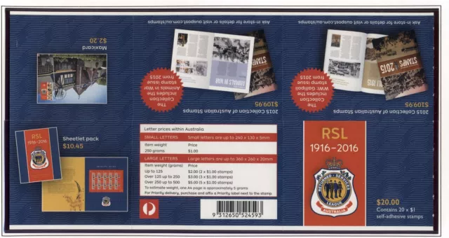 (C021) 2016 Australia Rsl Booklet