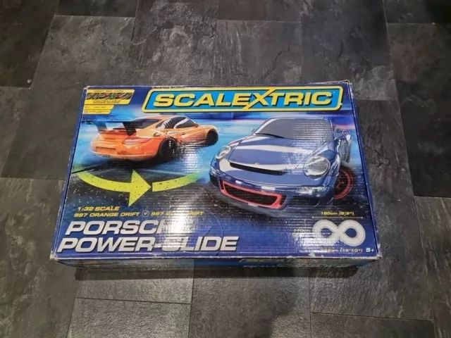 SCALEXTRIC PORSCHE POWER Slide Drift 360 Set Freepostage 40.00 PicClick UK
