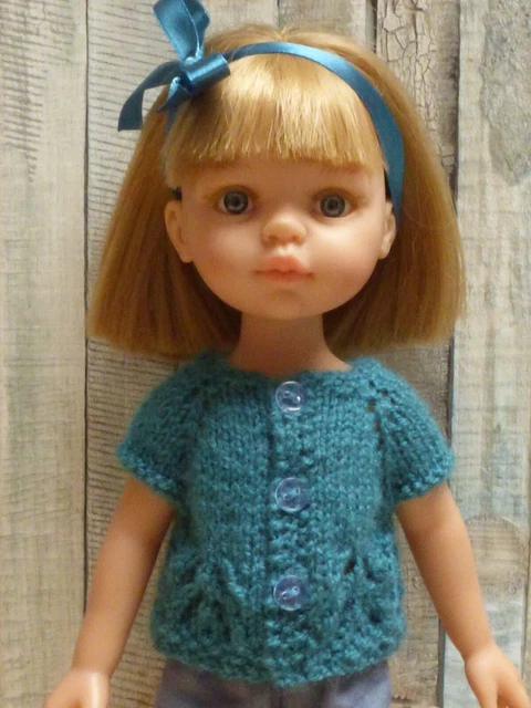 Gilet Pour Poupée 32/33 Cm - Fait Main - Convient Aux Chéries, Paola Reina, Little Darling - Neuf