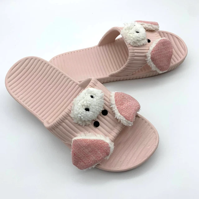Pink Pig Slipper Womena Size 9-10 Cute Cartoon Animal Open Toe Sandals