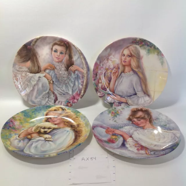 Wedgwood Mary Vickers First Love Collector Plates Lot of 4