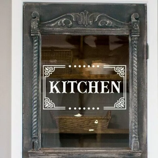 Kitchen Door Decal, Kitchen Sticker, Pantry Decal, Kitchen Decor