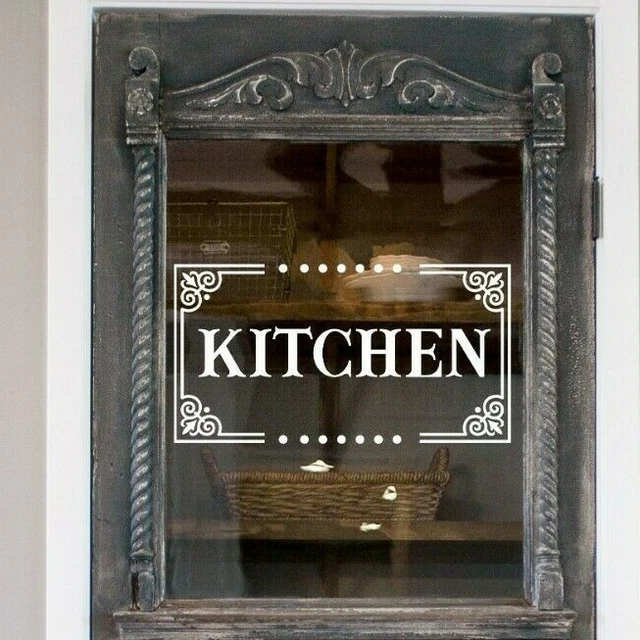 Kitchen Door Decal, Kitchen Sticker, Pantry Decal, Kitchen Decor